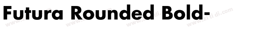 Futura Rounded Bold字体转换